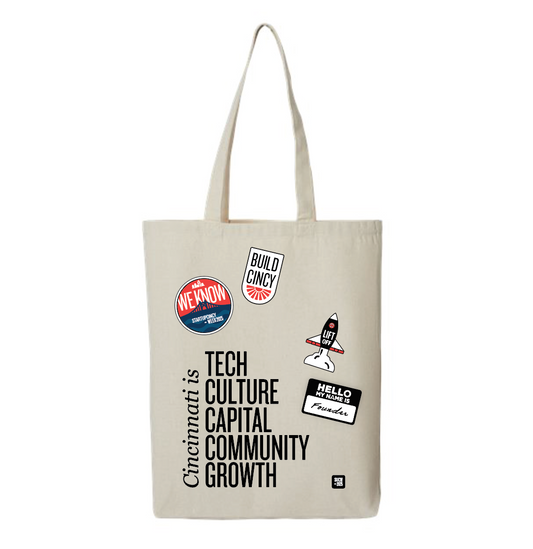Cincinnati Is... Tote + Iron On Patches